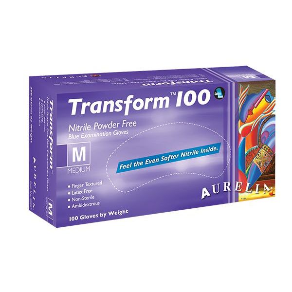 Aurelia Transform 100 Purple Disposable Nitrile Gloves