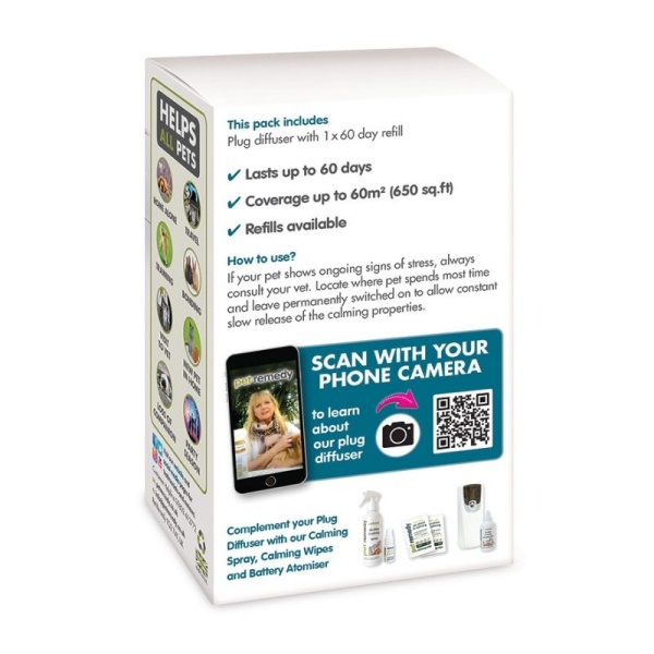 Pet Remedy Calming Plug-In Diffuser for Animals - Pets.co.uk